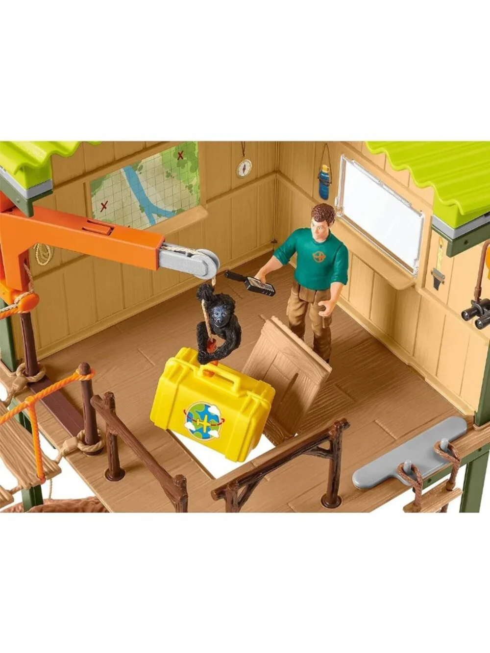 Wildlife Adventure Playset - 68 PC Ranger Station with Accessories for Kids 3